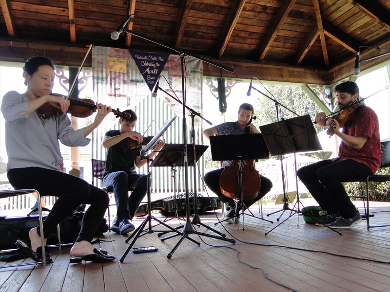 Tesla String Quartet on the Lucas Mansion Stage