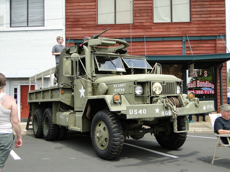 Military Vehicles were on display.