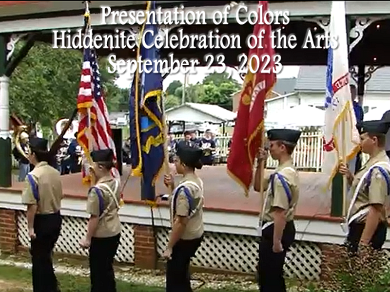 Opening Ceremony - Presentation of Colors - Be sure to view the video!
