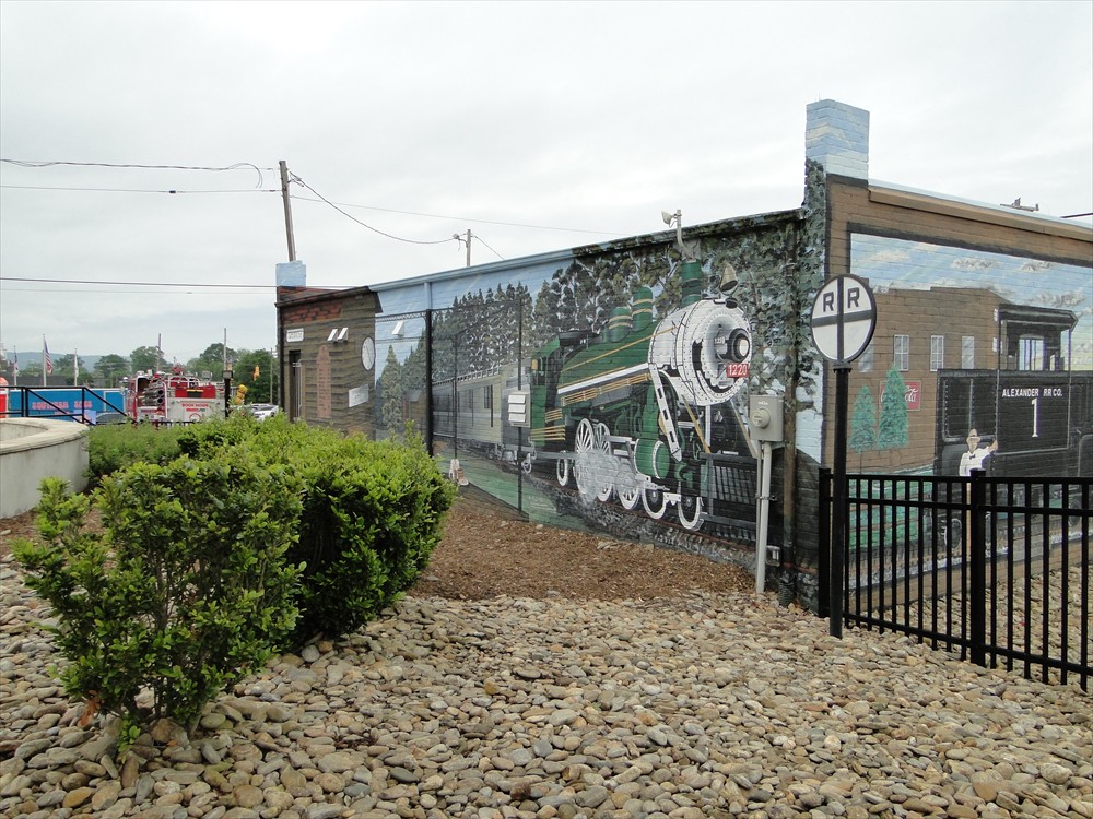 Murals located at the Courthouse Park...