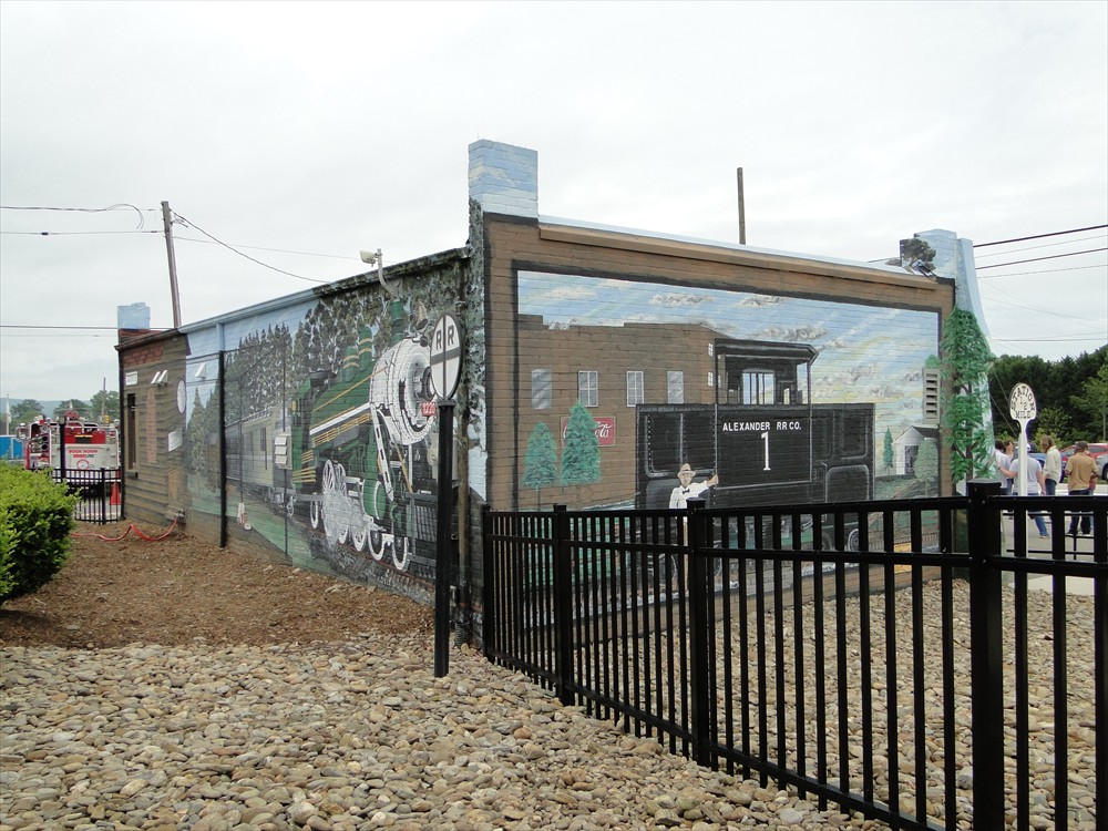  depict Alexander County's Junebug rail car.