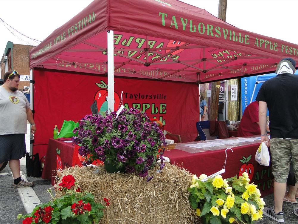 Apple Blossom Festival booth.