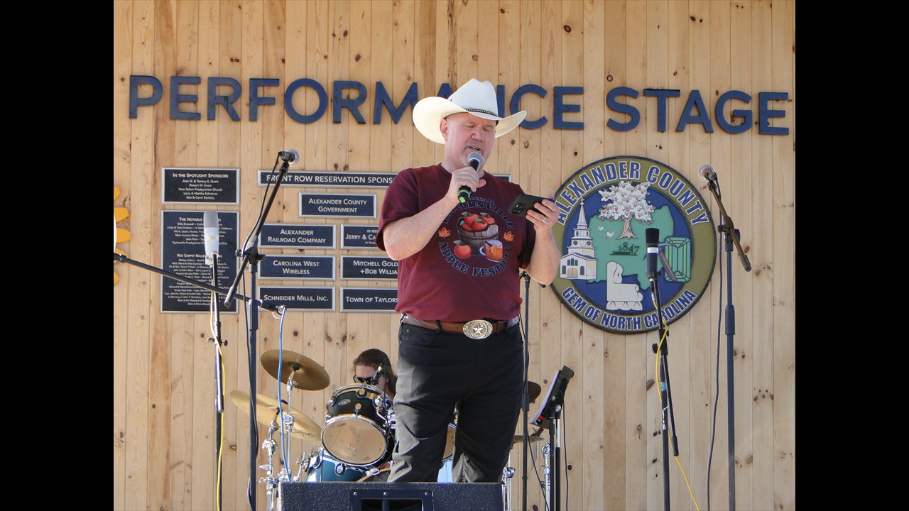 Scott Hines, our Register of Deeds, welcomes everyone and announces entertainers.